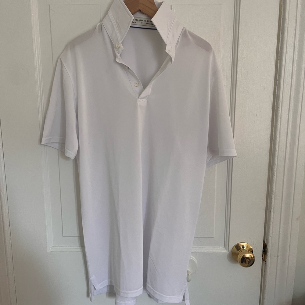 2 White Men's golf Polo Shirt
